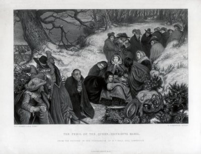 Le péril de la reine Henriette Marie, 19ème siècle - P. Lightfoot