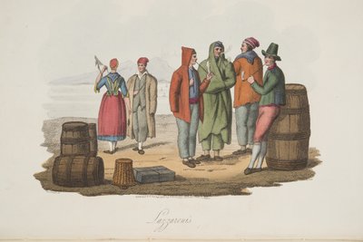 Lazzaroni de Italian Scenery, représentant les mœurs, coutumes et divertissements des différents États d