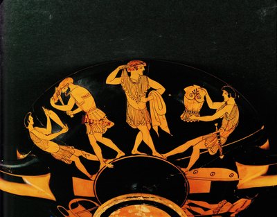 Des guerriers revêtent leur armure, un jeune se coupe les cheveux ... - Painter Makron