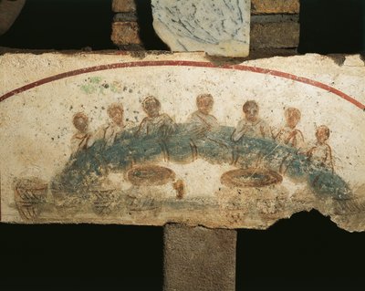 Banquet eucharistique, Cubicula des Sacrements - Paleo Christian