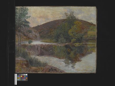 Paysage fluvial, date inconnue - Palma Daillion d