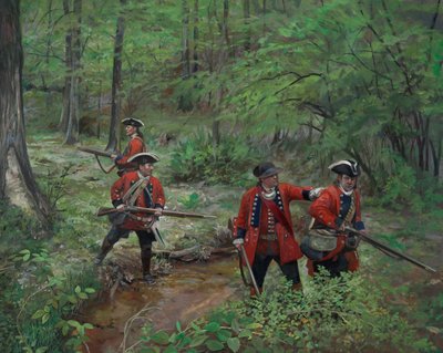 60th Regiment of Foot Royal Americans, 2013 (huile sur toile) - Pamela Patrick White