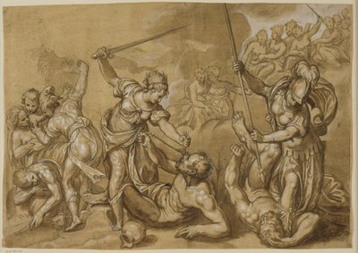La Justice, Mercure et Minerve vainquent les vices tandis qu