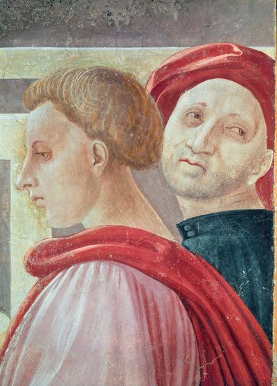 Têtes de deux hommes, de la Présentation de Marie au Temple, 1433-34 (détail) - Paolo Uccello