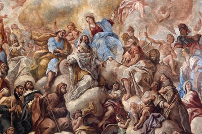 Fresques représentant la vie de Saint Cataldo - Paolo di Matteis