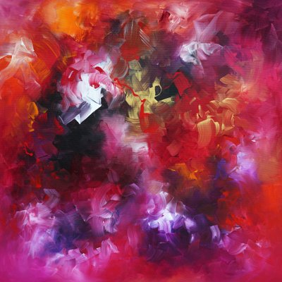Teintes abstraites pleines de passion - Paresh Nrshinga FRSA