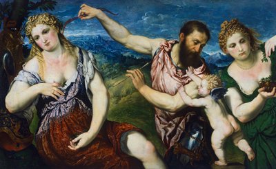 Allégorie avec Mars, Vénus, Flore et Cupidon, c.1560 - Paris Bordone