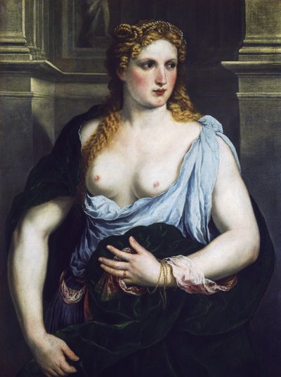 Femme au manteau vert, c.1550 - Paris Bordone