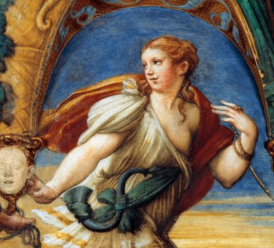 Actéon, aux traits féminins, extrait du Mythe de Diane et Actéon - Parmigianino