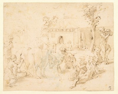 Scène rustique - Parmigianino