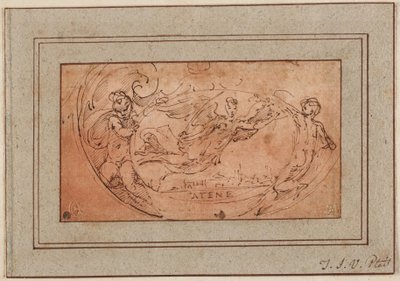 Étude pour la figure de la Victoire sur la broche pectorale de Pallas Athéna - Parmigianino