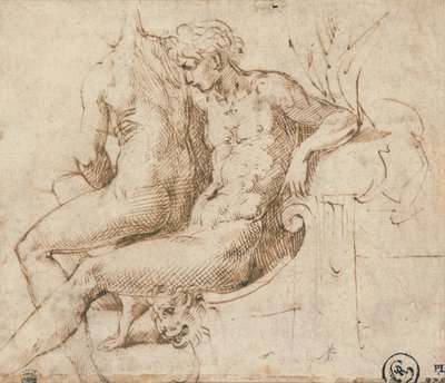Deux amoureux assis sur un canapé - Parmigianino