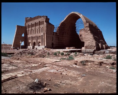 Vue du palais de Shapur I et de l