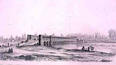 Pont Allah Verdi Khan, à Ispahan, de 