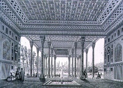 Vue intérieure du Pavillon des Miroirs, Ispahan, planche 35 de 