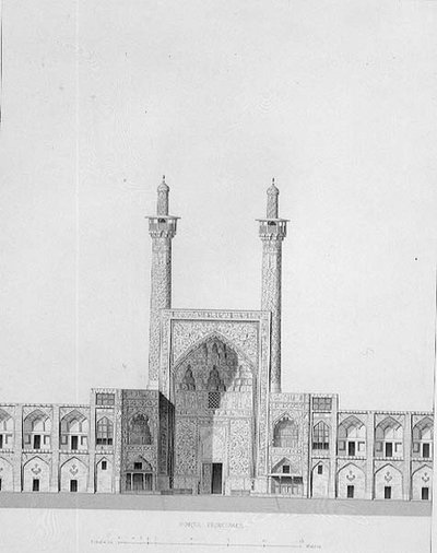 Porte principale de Mesdjid-i-Shah, Ispahan, de 