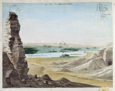 Vue prise du Mont Kattan. Égypte. 1818 - Pascal Xavier (after) Coste