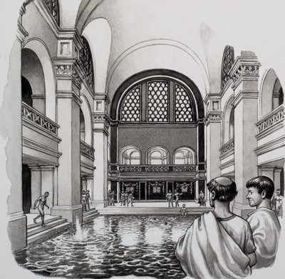 Bains romains - Pat (1907-95) Nicolle