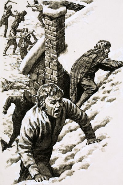 Massacre de Glencoe (gouache sur papier) - Pat (1907 95) Nicolle