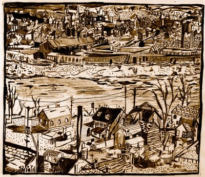 Ville, 2013 (crayon) - Pat Macdonald