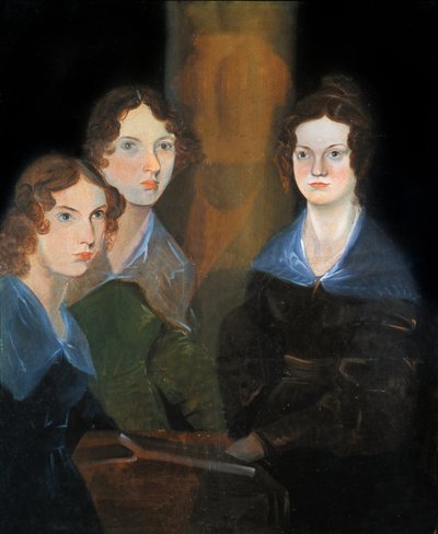 Portrait des trois sœurs Brontë : Charlotte Brontë - Patrick Branwell Bronte