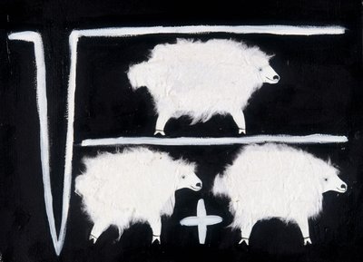 Clonage : un symbole mathématique représentant les opérations de calcul de racine carrée, de division et d