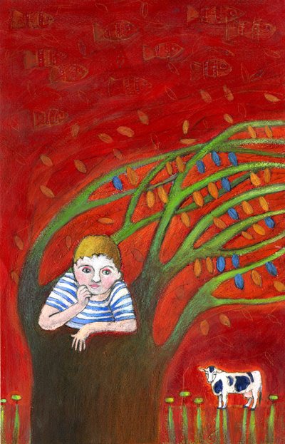 Arbre, 2025 (acrylique sur papier) - Patrizia La Porta