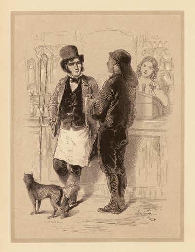 Gavarni à Londres : Carmen et les débardeurs (lithographie) - Paul (after) Gavarni