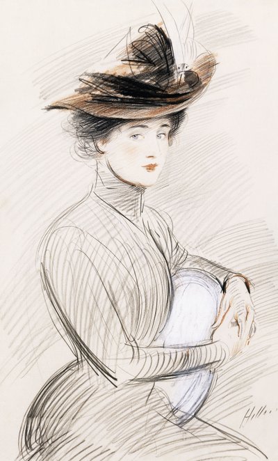 Une dame élégante - Paul Cesar Helleu