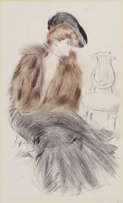 Femme assise, c.1895 - Paul Cesar Helleu