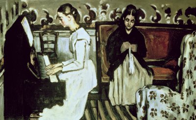 Fille au piano (Ouverture de Tannhäuser) - Paul Cézanne