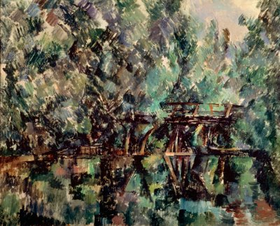 Un pont sur un étang, vers 1898 - Paul Cézanne