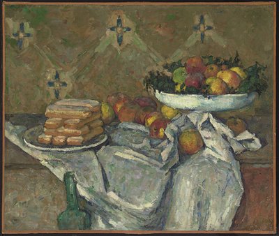 Compotier et assiette de biscuits, c.1877 - Paul Cézanne