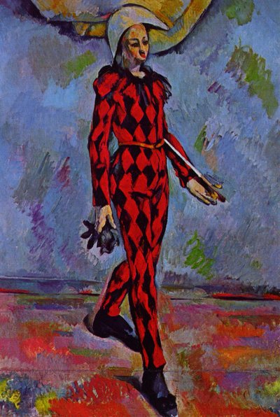 French: Arlequin Harlequin - Paul Cézanne