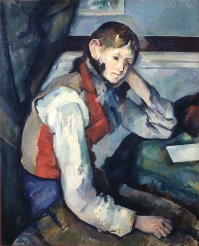 Allemand : Le Garçon au gilet rouge The Boy in the Red Vest - Paul Cézanne