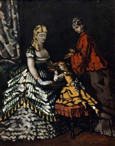 Intérieur avec deux femmes et un enfant, vers 1861 - Paul Cézanne