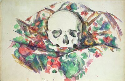 Crâne sur draperie, vers 1902-06 - Paul Cézanne