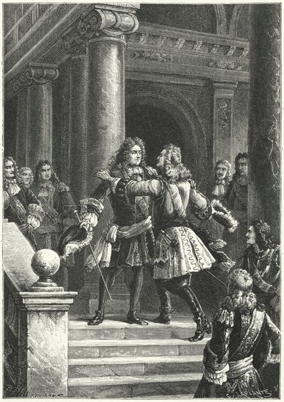 Le maréchal Villars et le prince Eugène de Savoie se rencontrant pour négocier le traité de Rastatt - Paul Dominique Philippoteaux