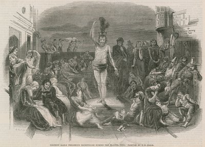 Solomon Eagle prêchant la repentance pendant la peste (gravure) - Paul Falconer Poole