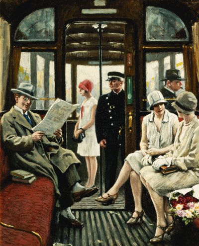 Dans le tram - Paul Fischer