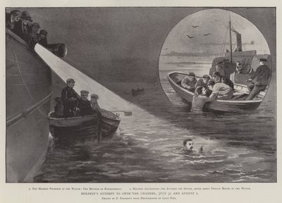 La tentative de Holbein de traverser la Manche, 31 juillet et 1er août - Paul Frenzeny