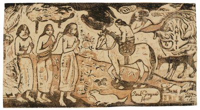 Changement de résidence, de la suite des dernières gravures sur bois - Paul Gauguin