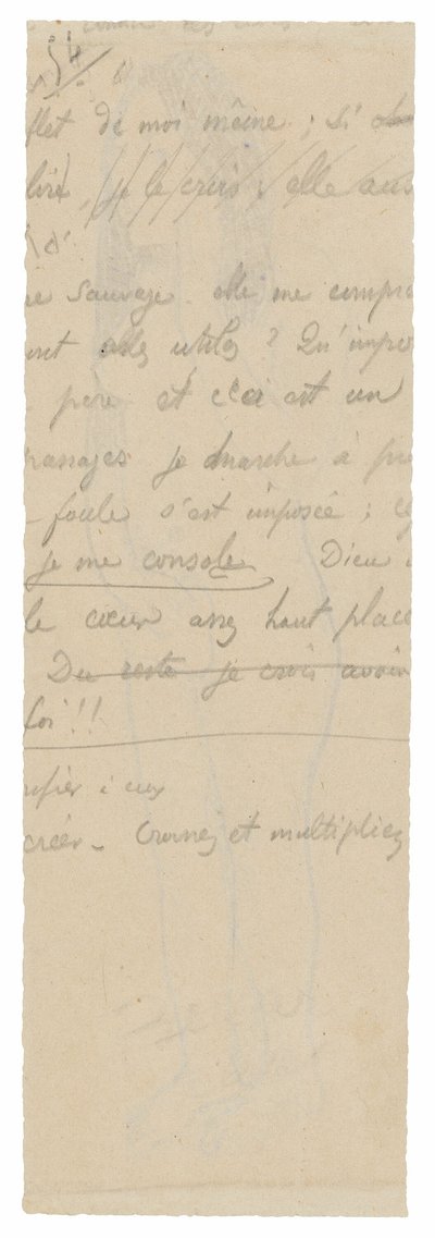 Fragment de longue inscription - Paul Gauguin