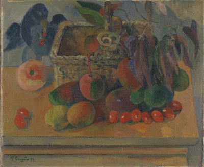 French: Le Panier carré Painting - Paul Gauguin