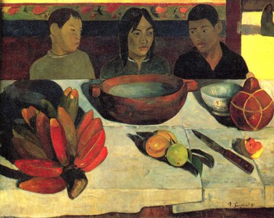 En français :  Le repas (Les bananes) The Meal (The Bananas) - Paul Gauguin