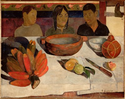Le repas, ou les bananes (painting on canvas) - Paul Gauguin