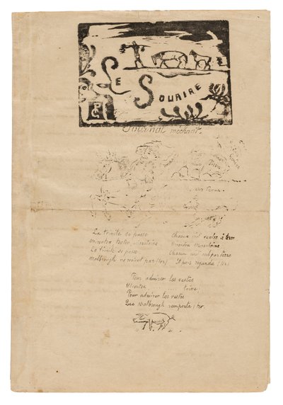 Le sourire: Journal méchant, Feb. 1900 - Paul Gauguin