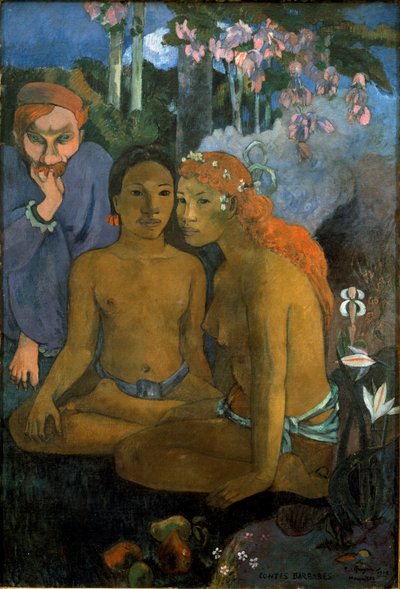 Contes primitifs. Jeunes Tahitiens et le poète français d