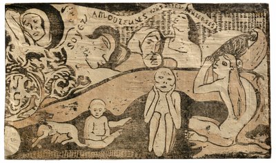 Soyez amoureuses, vous serez heureuses, de la Suite des gravures sur bois tardives - Paul Gauguin