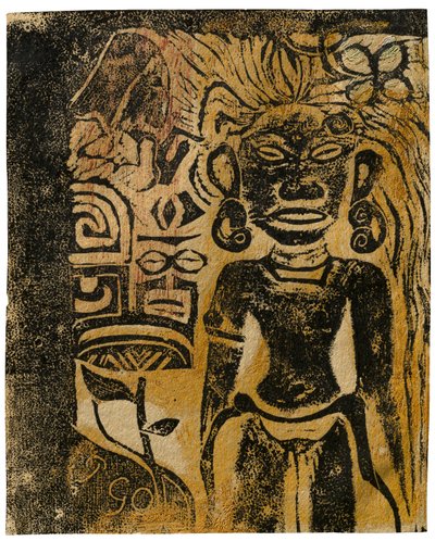 Idole Tahitienne, La Déesse Hina, 1894-95 - Paul Gauguin